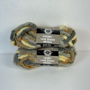 Loops & Threads Chunky Yarn Stonewashed 27 Yards Lot of (3)